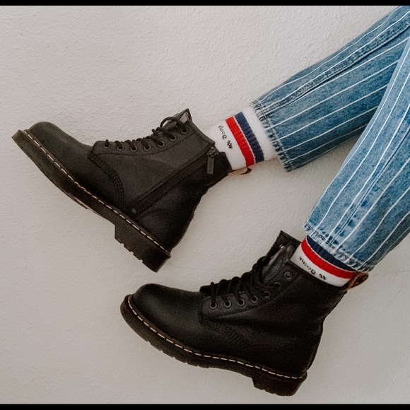 Dr. Martens Shoes - Dr. Martens Maple Zip Newark Black Boots